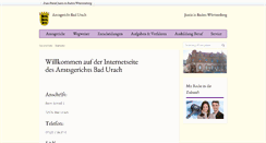 Desktop Screenshot of amtsgericht-bad-urach.de