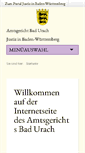 Mobile Screenshot of amtsgericht-bad-urach.de